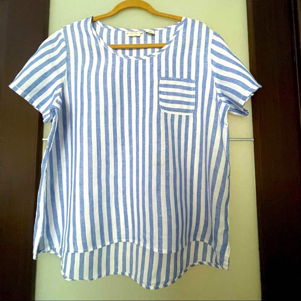 Christian Siriano 💯 linen top size large